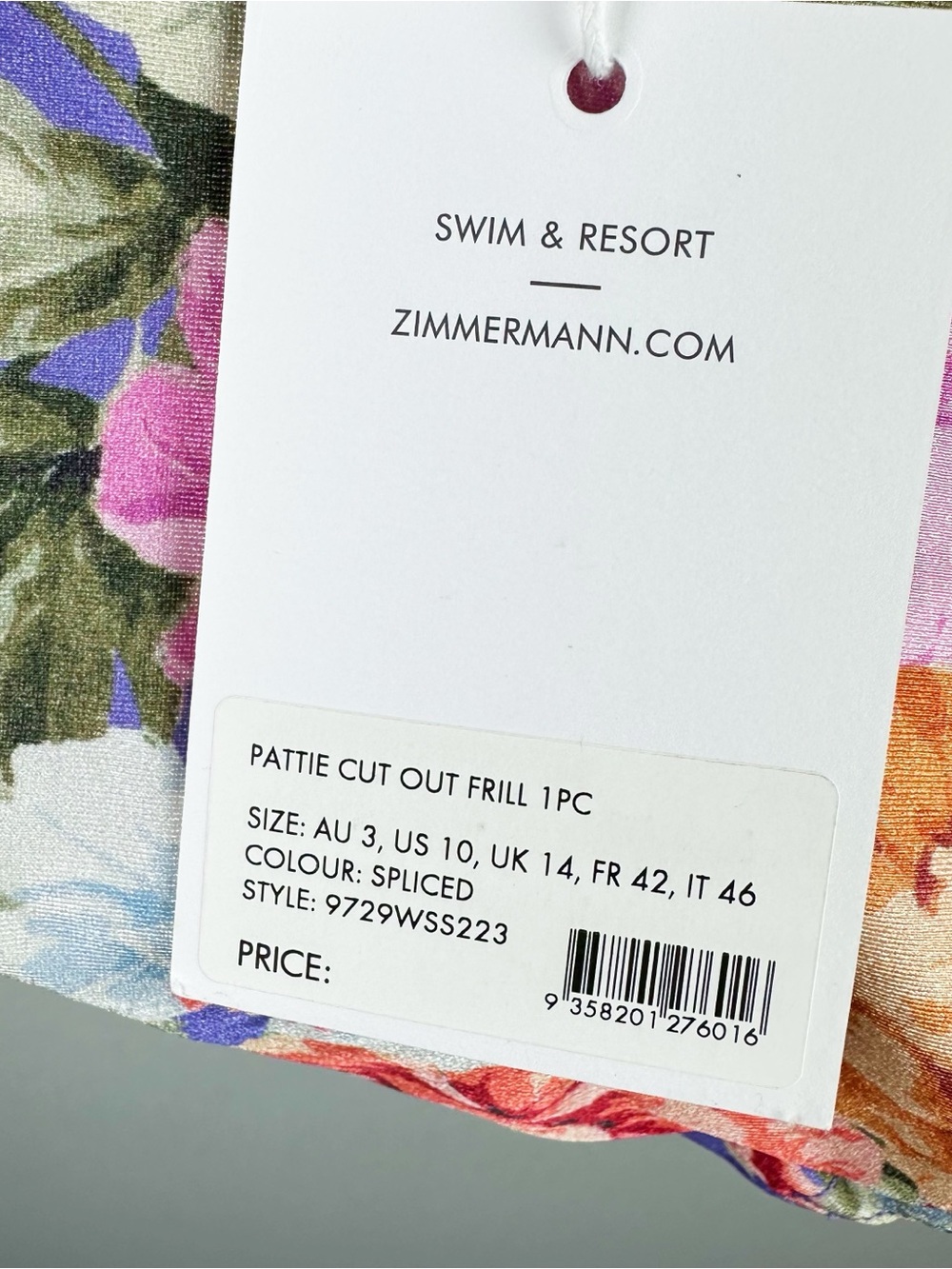ZIMMERMANN Pattie Cutout Frill One Piece Swimsuit in Spliced NEW - Picture 11 of 11